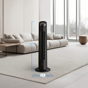 Smart AI Voice Tower Fan with 3 Speeds And 3 Modes, Powerful Airflow And Strong Cooling, Ultra Quiet Low Noise, Voice-Controlled Floor Fan for Bedroom Home Office