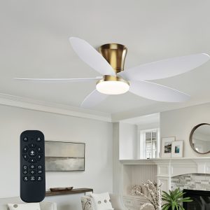 48-inch Ceiling Fan with Integrated Light, Reversible, Quiet, Easy to Install, Suitable for Living Rooms, Bedrooms, And Hallways.
